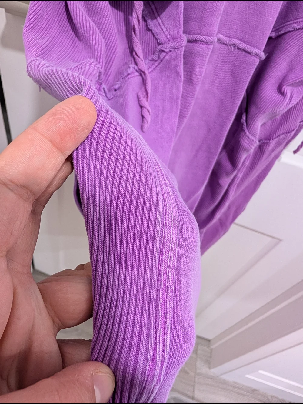 Daily Practice Lavender Ribbed Romper - Picture 4 of 4